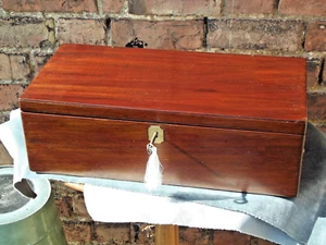 Large Solid Mahogany Writing slope with Side Drawer and reading stand - Picture 1 of 24