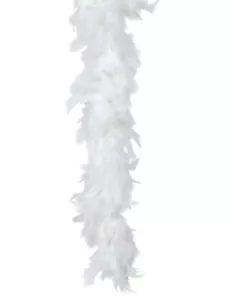 White 80 Gram Feather Boa New - Picture 1 of 3