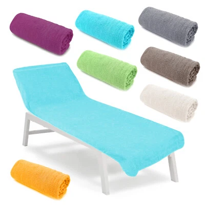 heimtexland ® Liegestuhlauflage Frottee Schonbezug Liege Hygiene Handtuch Typ772