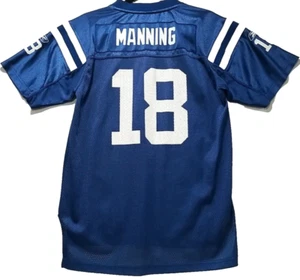 Vtg Reebok NFL Peyton Manning #18 Jersey Adult XL 18-20 Blue Indianapolis Colts - Picture 1 of 9