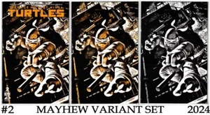 TEENAGE MUTANT NINJA TURTLES #2 (2024)- SET VARIANTE ESCLUSIVA MIKE MAYHEW - IDW - Foto 1 di 7