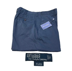 Vintage neu aus altem Lagerbestand Herrenhose Größe 36 x 32 Polo Ralph Lauren Flieger marineblau NEU - Bild 1 von 5