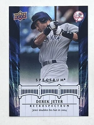 Derek Jeter 2008 Upper Deck Spectrum Retrospectrum #DJ28 MLB HOF Yankees Card UD - Image 1 of 2