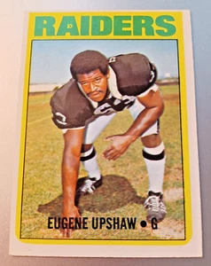 1972 Topps Football #186 Eugene Upshaw RC EX HOF Raiders - Bild 1 von 2