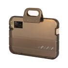 Portable File Box Plastic Transparent Pencil Case A4 Folder Storage Organizer