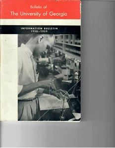 1958-1959 Bulletin of University of Georgia Information Bulletin / Katalog - Bild 1 von 1