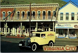 Virginia City Nevada Postcard1934 Ford Panel Truck Used for Delivery Nevada - Picture 1 of 3