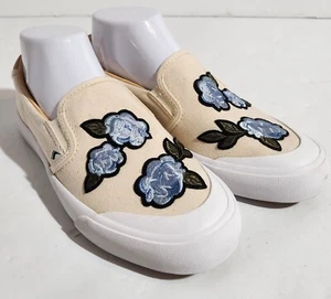 Keds Size 8 Crew Kick 75 Slip On Applique Natural Women's Shoes - Picture 1 of 8