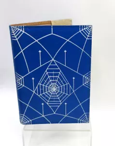 Metropolis nachfüllbares Notizbuch 7" Ledereinband Spiraleinsatz Grafikbild blau - Bild 1 von 16