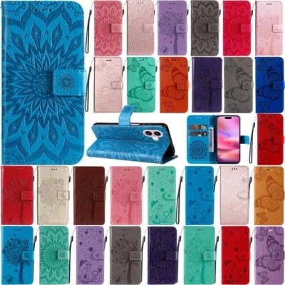 For iPhone 16e 16 Pro Max 16 Plus 16 Wallet Card Holder Flip Leather Case Cover - Image 1 of 4