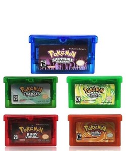 Pokemon Game For Nintendo GBA Emerald Ruby Sapphire Leaf Green Fire Red!