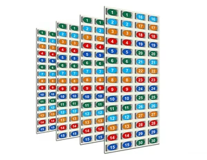 Paquete de 10 etiquetas de montaje - pares de números coincidentes para derribos y seguimiento - Imagen 1 de 6