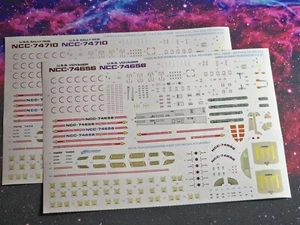 Wasserrutschen-Aufkleber für 1:1000 Maßstab Intrepid Class USA VOYAGER - Bild 1 von 5