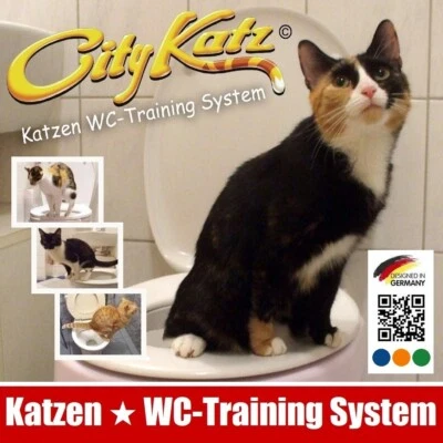 CityKatz ® WC-Trainingssitz ☆ Katzenklo ☆ Katzentoilette ☆ Schalentoilette & Co. - Bild 1 von 4