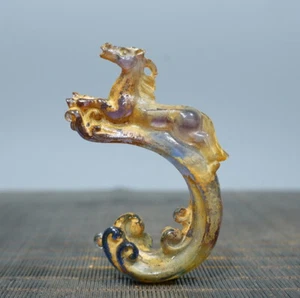 Old Collection of Glass Statues Zodiac Animals Horse Home Decoration Ornaments - Picture 1 of 8
