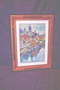 Oil painting, Russian,Post Impressionism, flat colors, Karneev,signed,decorative - Picture 1 of 10