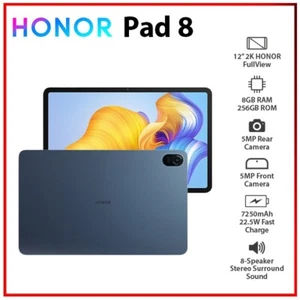 (Wi-Fi) HONOR Pad 8 12" 8GB+256GB Bluetooth Octa Core Android PC Tablet (Nuovo) - Foto 1 di 4