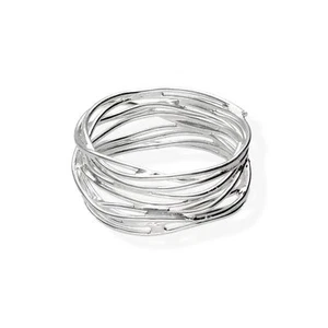 Anillo envolvente anillo de mujer abstracto hebras de plata de ley 925 anillo sr-32 - Imagen 1 de 120
