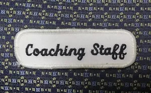 COACHING STAFF Iron or Sew-On Patch - Picture 1 of 2