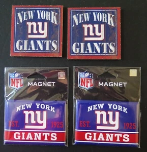 FOUR (4) NEW YORK GIANTS REFRIGERATOR MAGNETS FROM WINCRAFT - Picture 1 of 3