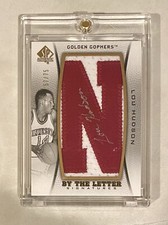 2012-13 SPA Authentic Lou Hudson Letter Signatures Gophers Legend  /75 ⭐️