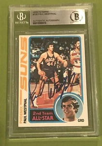 PAUL WESTPHAL Signed 1978-79 TOPPS Card #120 Beckett Authenticated BAS - Picture 1 of 4