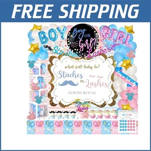 Delightful 169-Piece Balloon Garland & Decoration Kit for Gender Reveal Parties - Picture 1 of 9