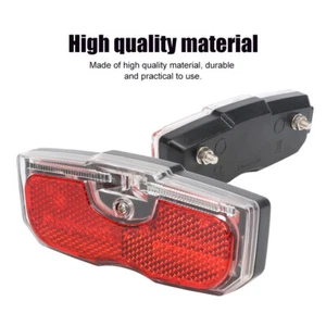 Bicycle Rear Reflector Tail Light Luggage Rack Mounted Bike Reflective Taillight - Picture 1 of 22