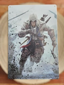 Targa in latta targa in metallo insegna in latta gaming Assassin's Creed Assassins Creed - Foto 1 di 2