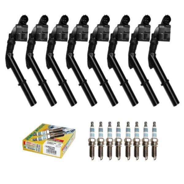 Nuevo juego de 8 bobinas de encendido y bujías Denso para Mercedes-Benz CL63 AMG 5,5 L V8 Foto 1 de 4