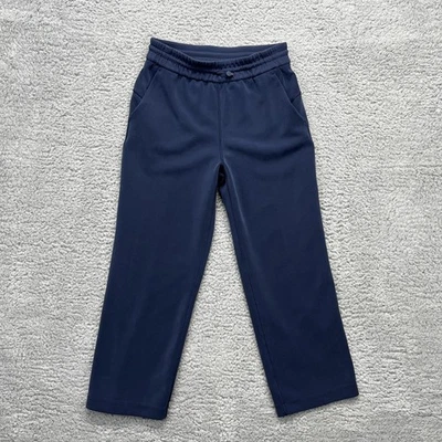 Pantalones Lululemon para mujer 4 azul marino Softstreme tiro alto rectos bolsillos cortos LW6BZS Foto 1 de 4