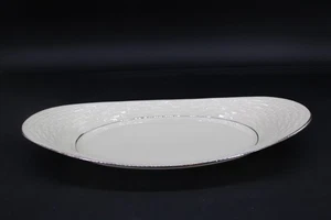 Lenox Basket Weave Bread Tray Ivory 13” Made In USA - Picture 1 of 6