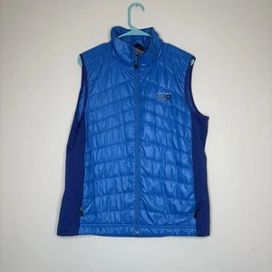 Mountain Hardwear Puffer Vest Men’s Large Down Insulated Quilted Outdoors Blue - Picture 1 of 4
