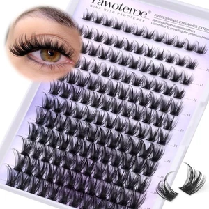 Pawotence Wimperncluster Wispy Cluster Wimpernverlängerung 10-18mm Einzell... - Bild 1 von 8