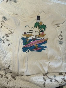 Abercombie & Fitch Shirt Youth 15/16 Snoopy Surf Logo Front Youth Short Sleeve N - Picture 1 of 5