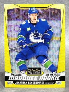 2024-25 O-Pee-Chee Platinum Neon Yellow Surge #281 Jonathan Lekkerimaki - Picture 1 of 2