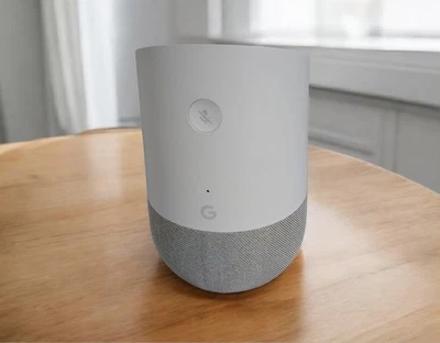 Google Home Wireless Bluetooth Google Assistant Voice Recognition Smart Speaker - Image 1 of 3