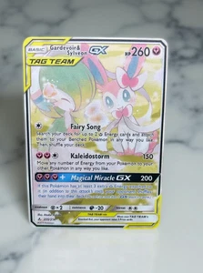 Gardevoir & Sylveon GX Gold Metal Pokemon Card Collectible Gift/Display - Picture 1 of 2
