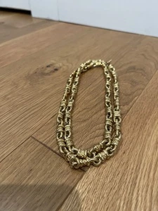 Vintage 1980er St John Chunky Kabel Gliederkette vergoldet 19 cm 220 Gramm - Bild 1 von 7
