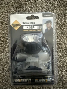 Western Safety Swivel Lens Head Lamp Waterproof with Batteries Brand New - Picture 1 of 2