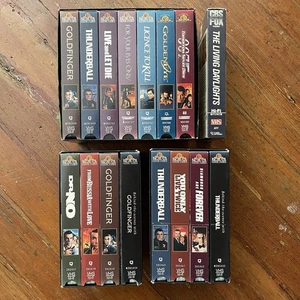 16x James Bond 007 VHS Gift Set Vol 1 & 2 + JB Collection Box + Living Daylights - Imagen 1 de 7