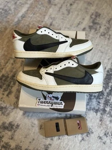 Größe 8,5 - Travis Scott x Air Jordan 1 Retro OG SP Low Reverse Olive Medium Oliv - Bild 1 von 7