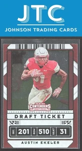 Biglietto Contenders Draft Picks Austin Ekeler Draft 2020 lamina verde - Foto 1 di 2