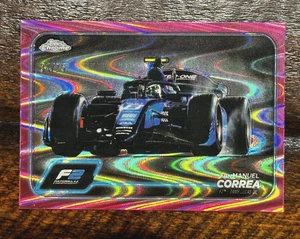 2024 Chrome Formula 1 F1 - #106 Juan Manuel Correa F2 Pink RayWave Refractor /75 - Picture 1 of 2