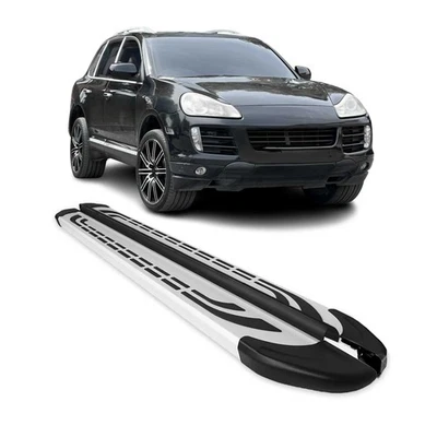 Nerf Bars Side Step Running Boards for Porsche Cayenne 2003-2010 Silver 2Pcs - Image 1 of 4