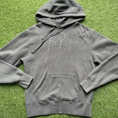 Fox Girls Wings of Glory Gray L Pullover Sweat Shirt Hoodie Beaded - Image 1 of 4