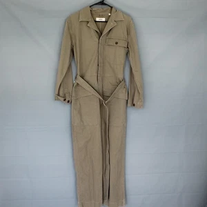 Buck Mason Jumpsuit Womens Small Baja Twill Studio Green Belted Workwear Utility - Picture 1 of 13