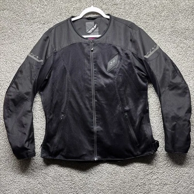 Chaqueta de motocicleta Fly Racing para mujer 2XL malla de aire fundente negra cremallera para ciclismo de calle Foto 1 de 4