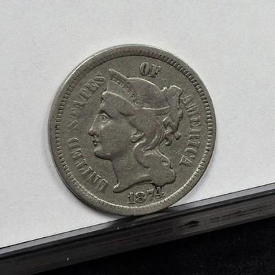 1874 Three Cent Nickel 3CN - Fine (#60502-L) - Image 1 of 4