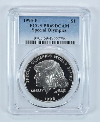 1995-P Special Olympics Commemorative Dollar PR69 DCAM PCGS Blue Label *2326 - Image 1 of 4